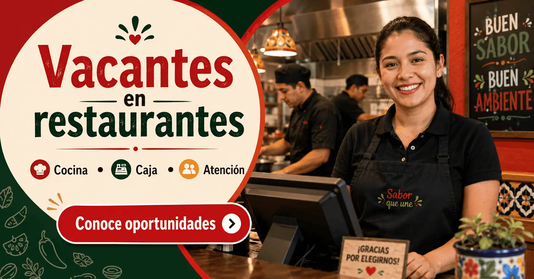Vacantes en restaurantes